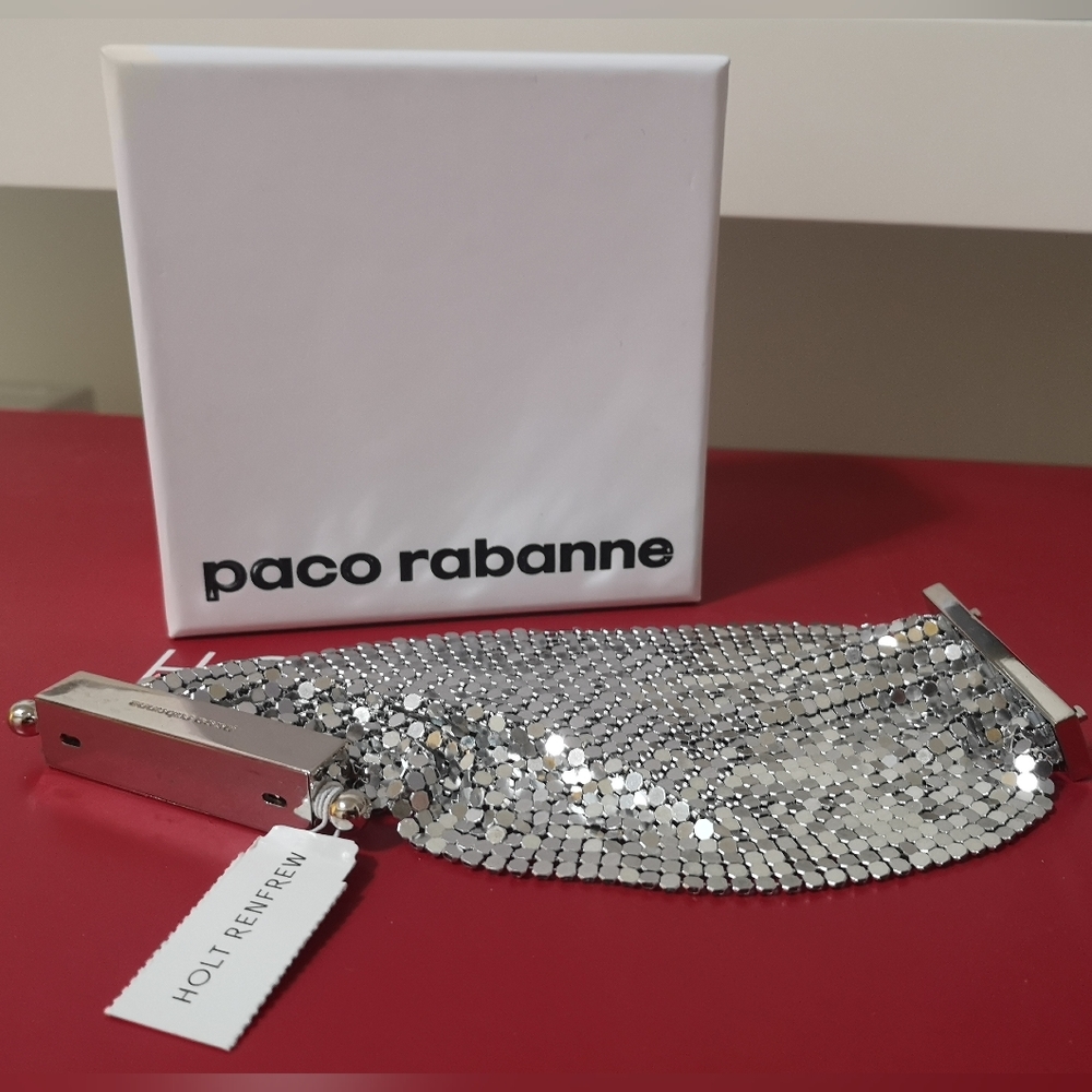 NWT ICONIC PACO RABANNE PIXEL CUFF BRACELET - Picture 6 of 8